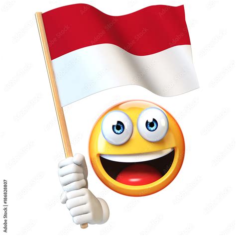 indonesian flag emoticon